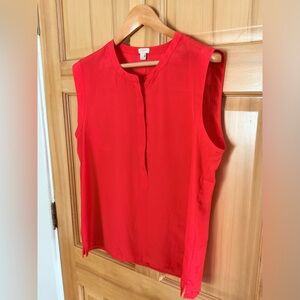 J. Crew Factory Red Sleeveless Top